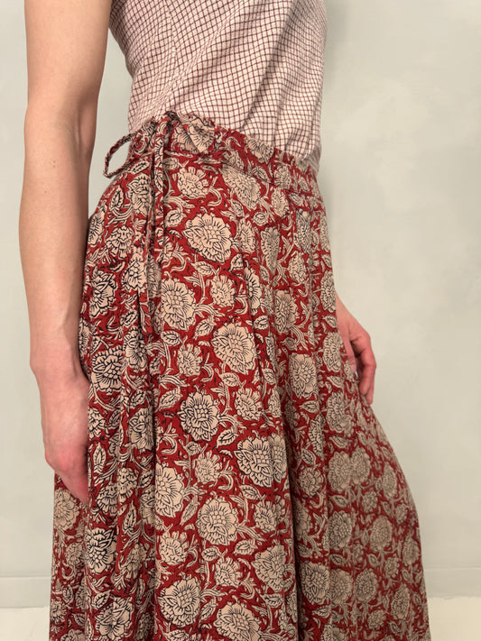 Block Printed Cotton Circle Skirt