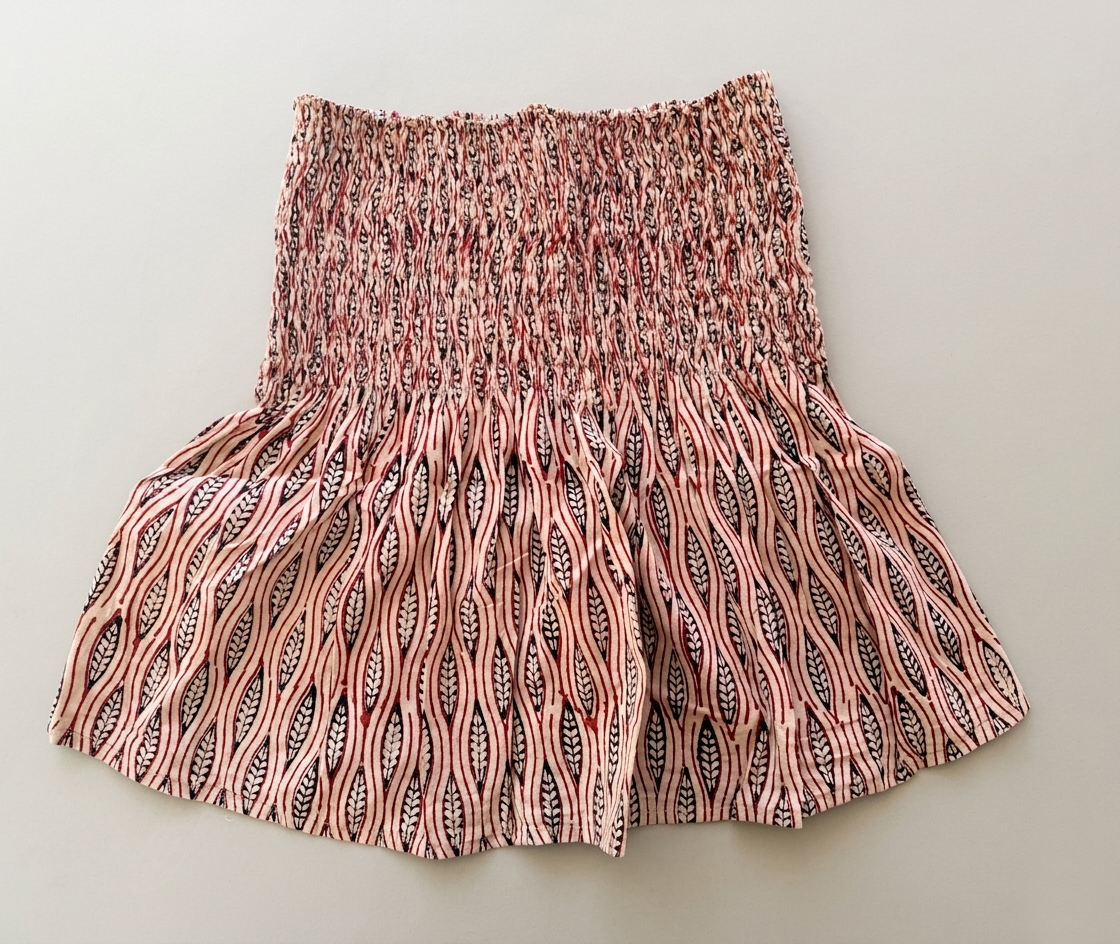 Block Printed Cotton Skirt