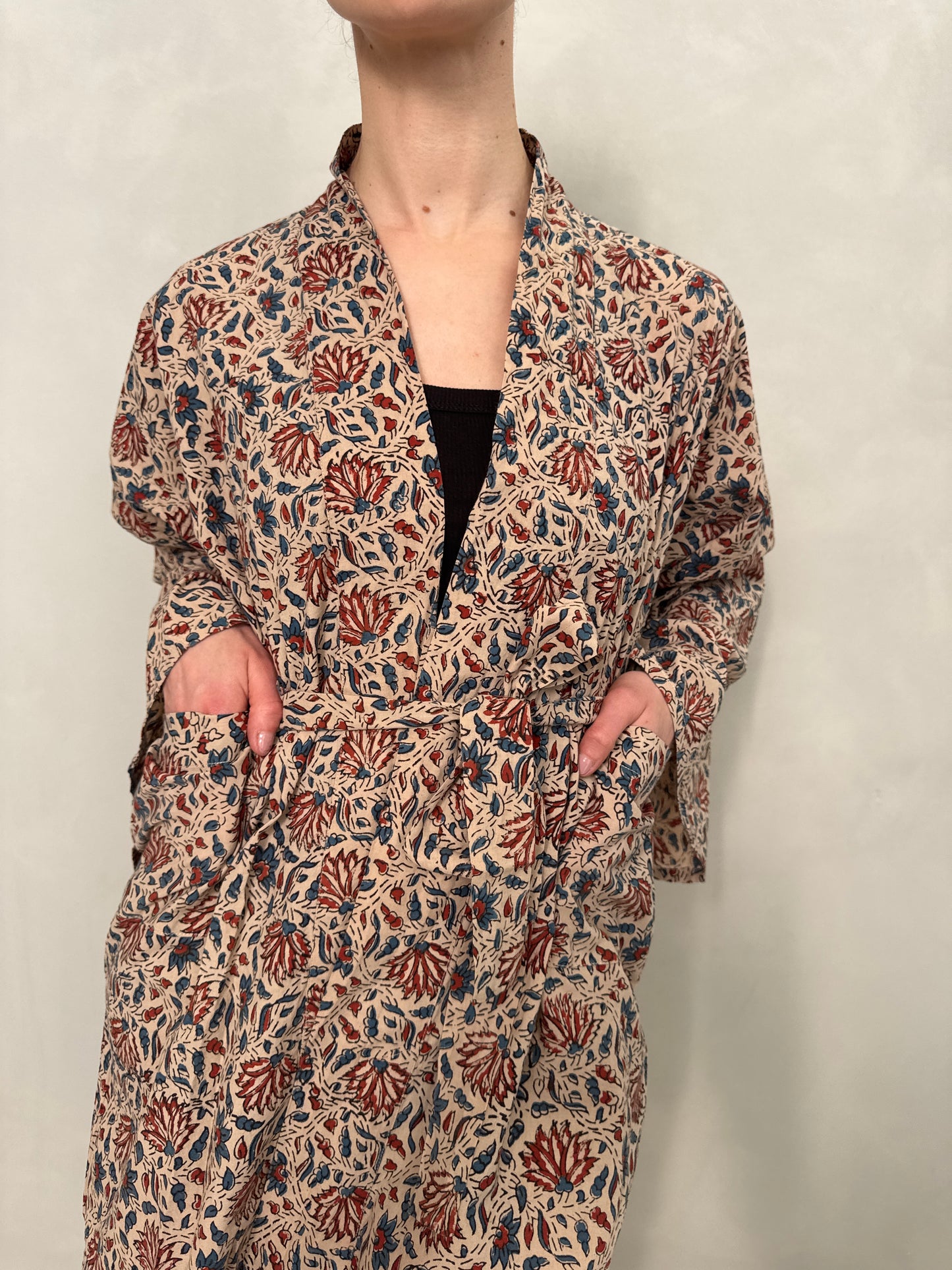 Block Printed Cotton Kimono