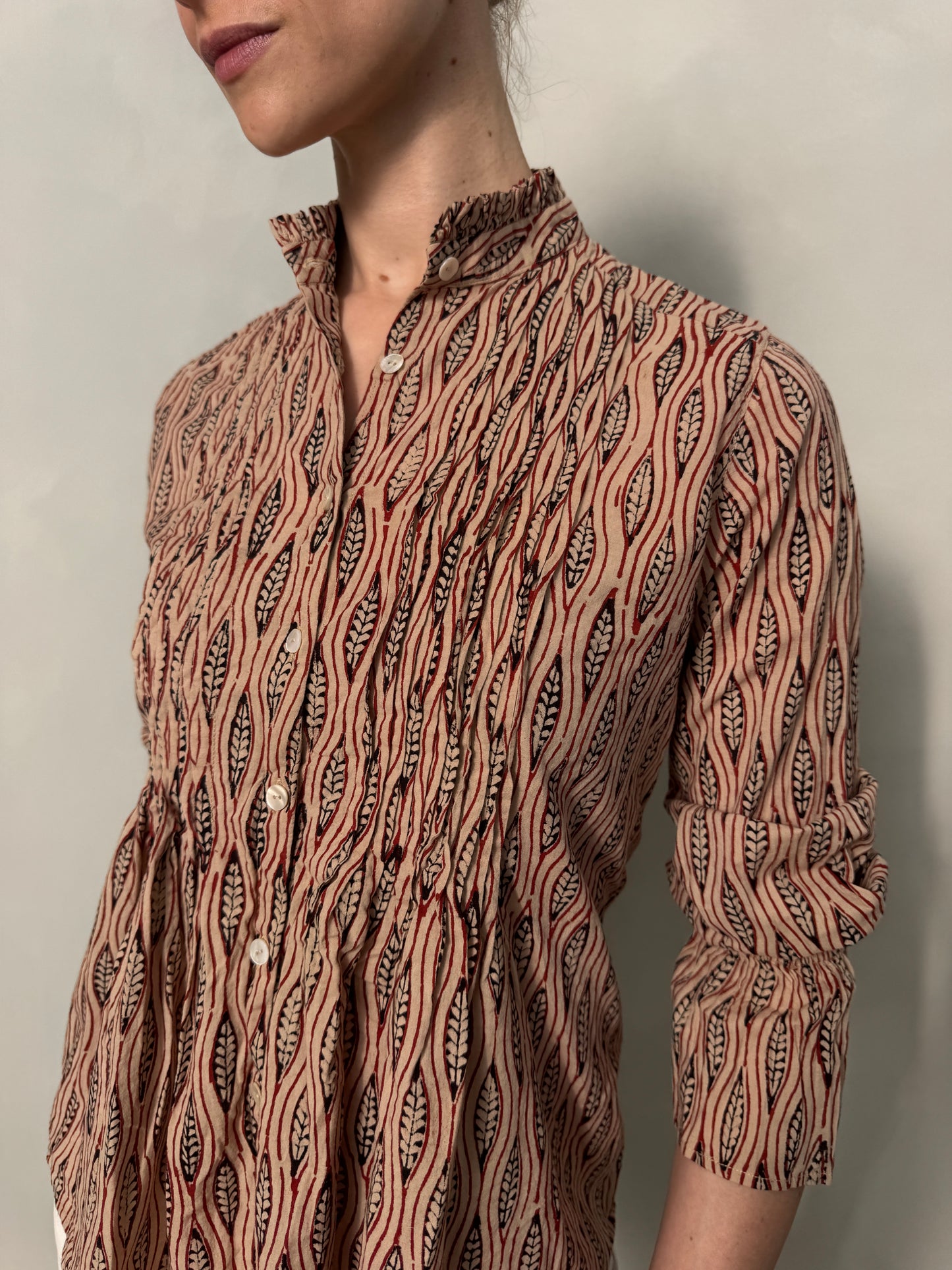 Block Printed Cotton Blouse