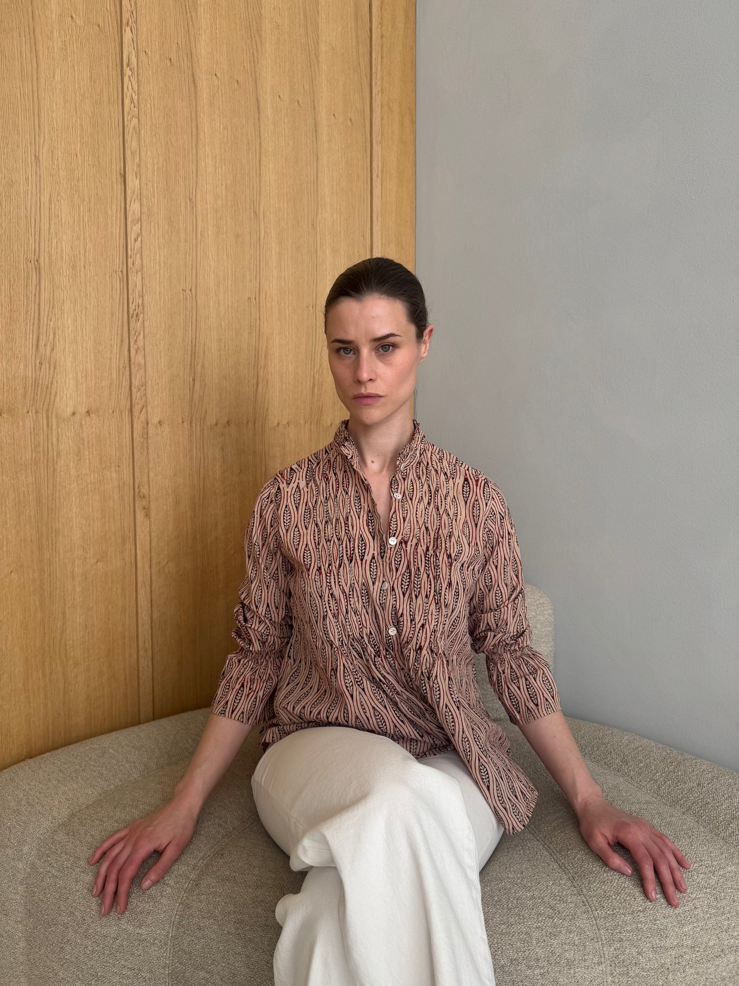 Block Printed Cotton Blouse