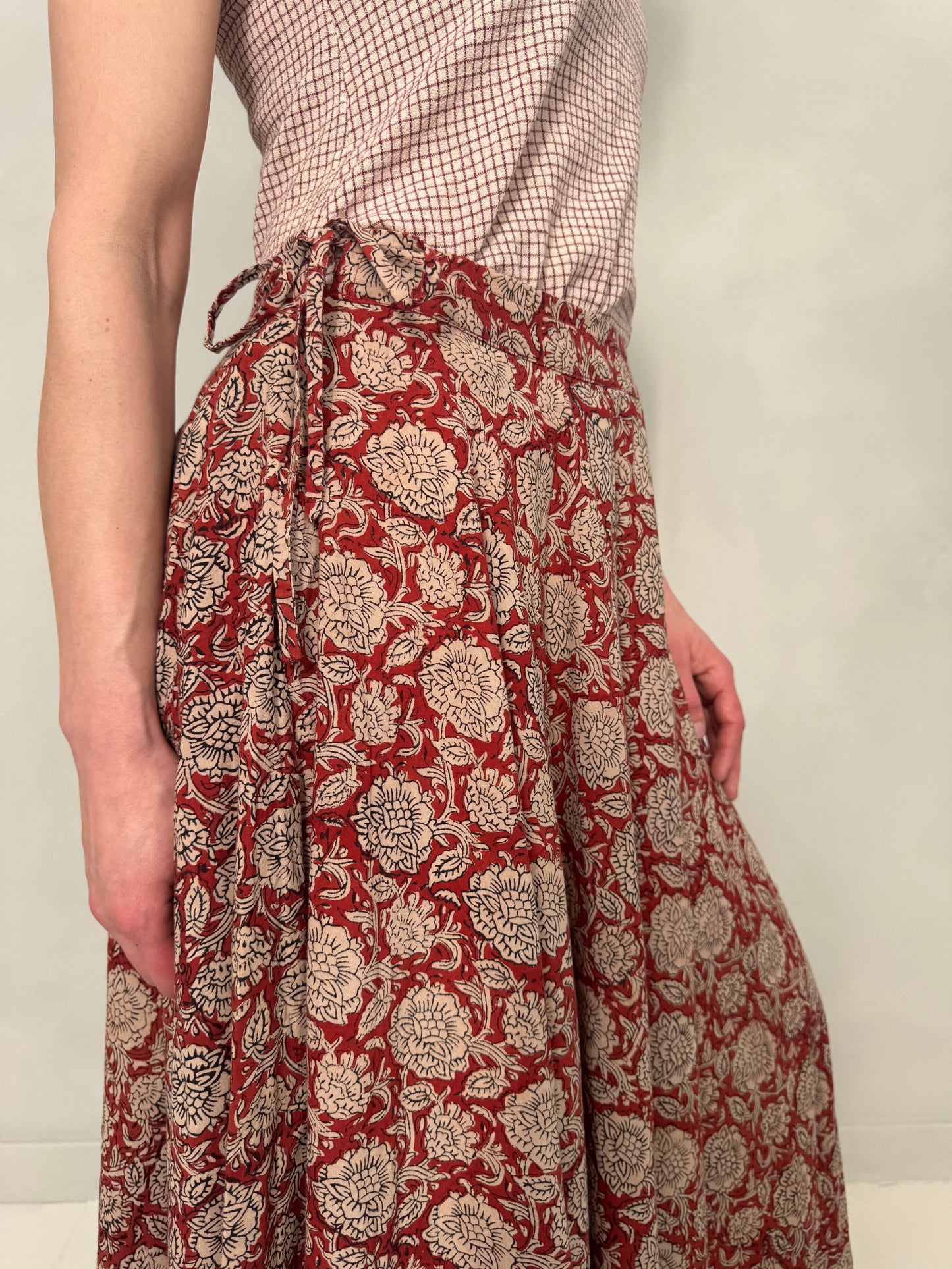 Block Printed Cotton Circle Skirt