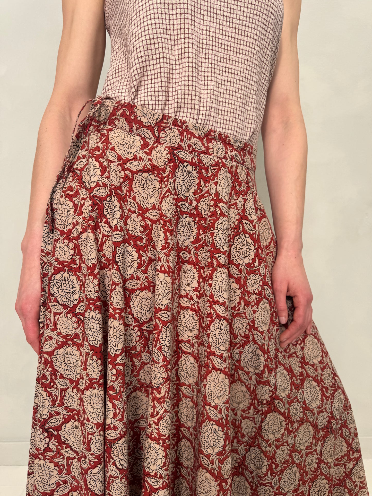 Block Printed Cotton Circle Skirt