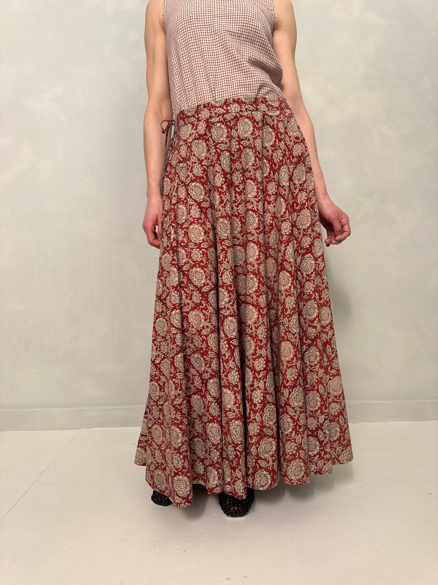Block Printed Cotton Circle Skirt
