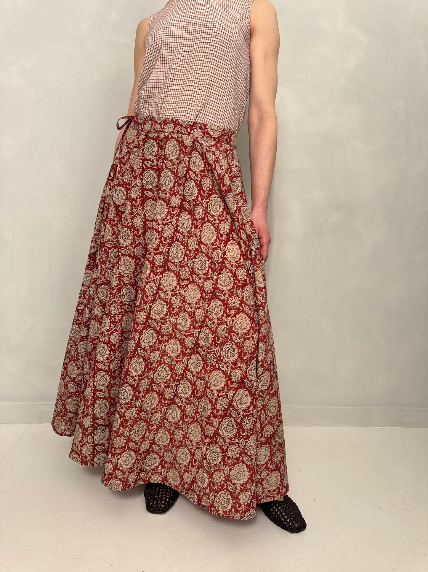 Block Printed Cotton Circle Skirt