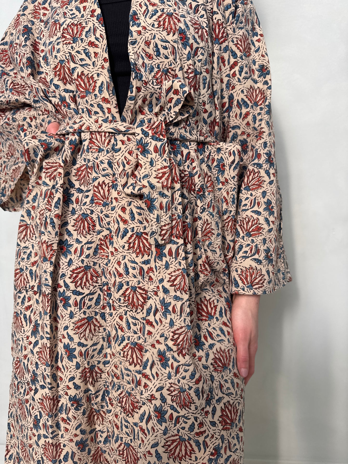 Block Printed Cotton Kimono