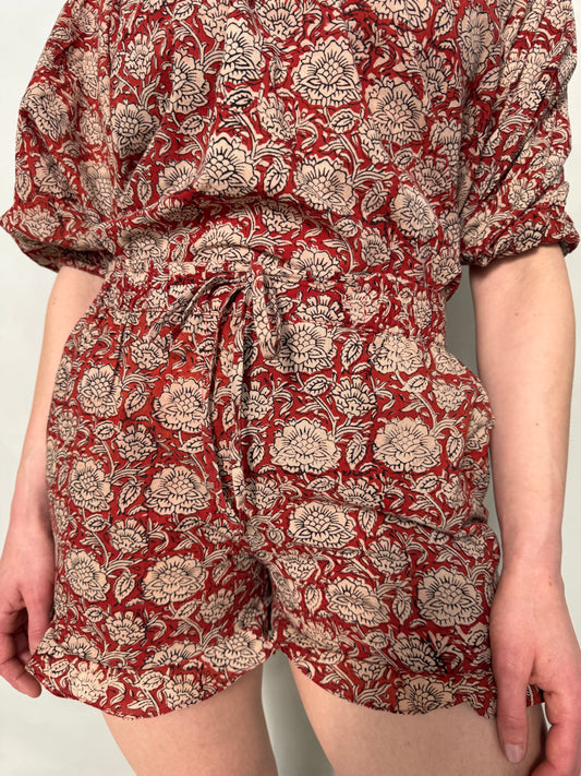Block Printed Cotton Short