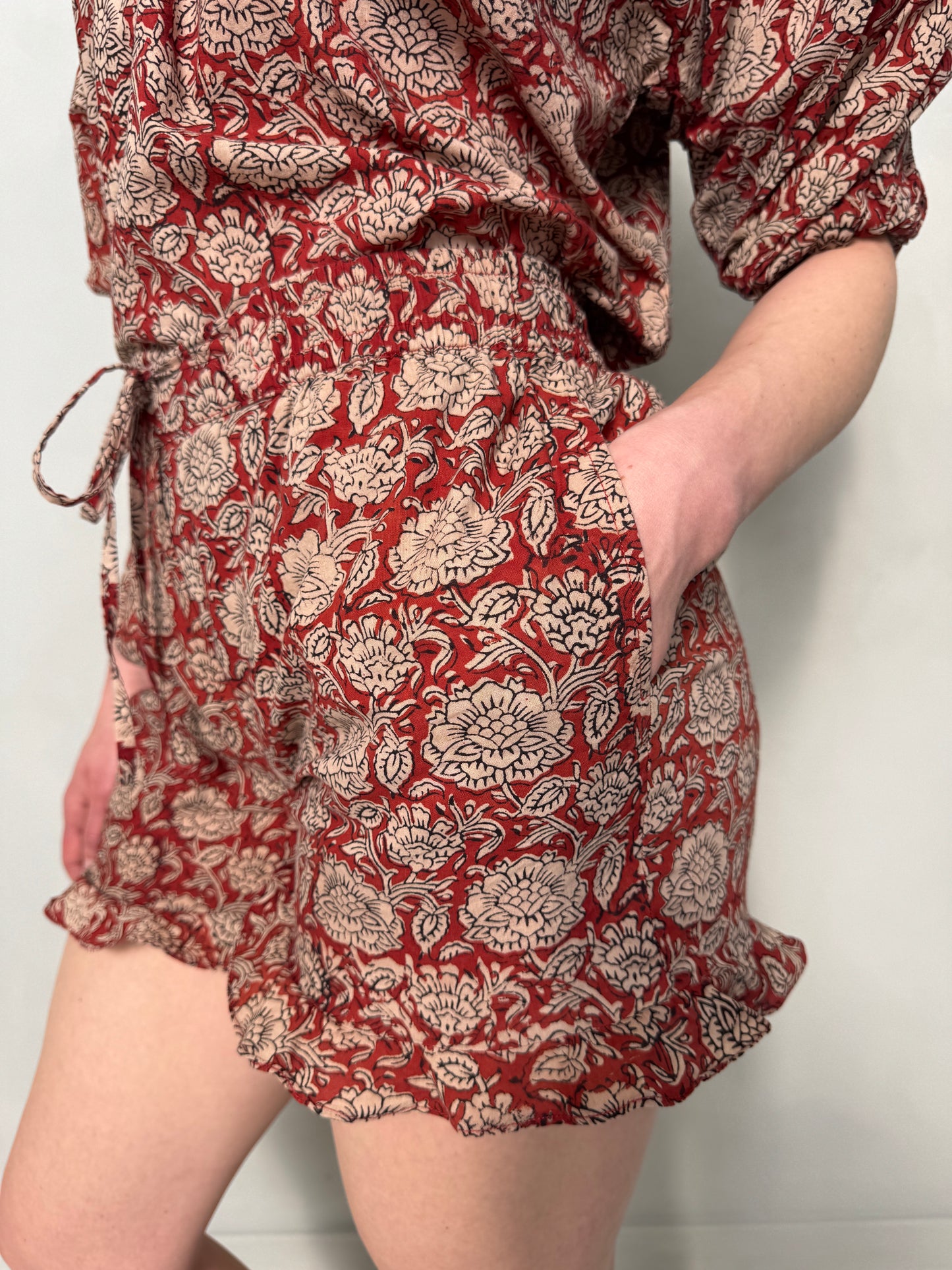 Block Printed Cotton Short