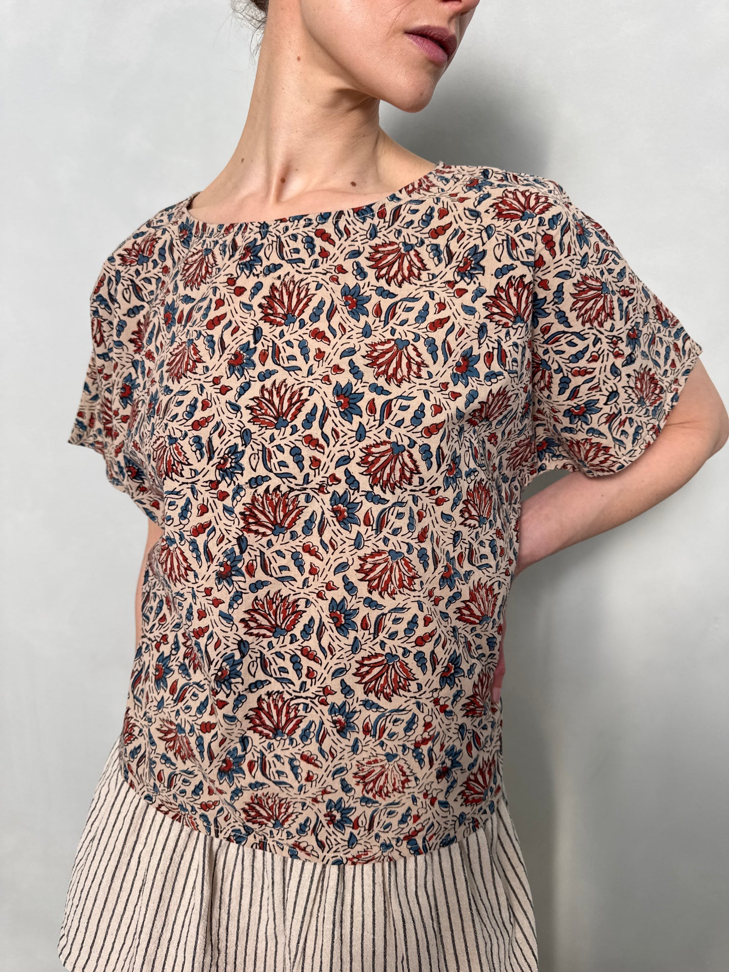 Block Printed Cotton Top