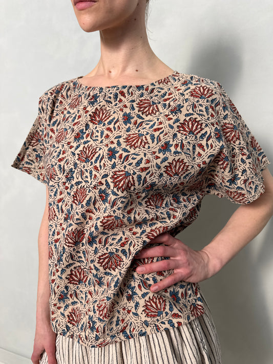 Block Printed Cotton Top